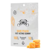 Heavy Hitters | Sour Peach | Fast Acting Sour Gummies | 100mg