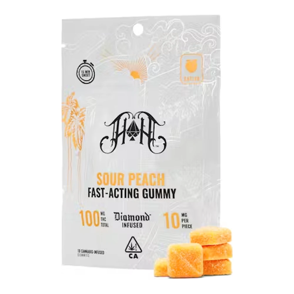 Heavy Hitters - Heavy Hitters | Sour Peach | Fast Acting Sour Gummies | 100mg Main Image