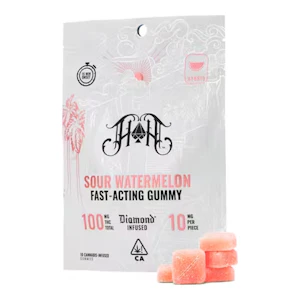 Heavy Hitters | Sour Watermelon | Fast Acting Gummies | 100mg