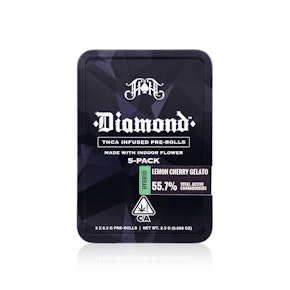 HEAVY HITTERS - Infused Preroll - Lemon Cherry Gelato - Diamond - 5-Pack - 2.5G