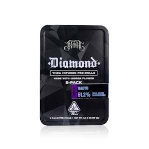 HEAVY HITTERS - HEAVY HITTERS - Infused Preroll - Wagyu - Diamonds - 5Pack - 2.5G