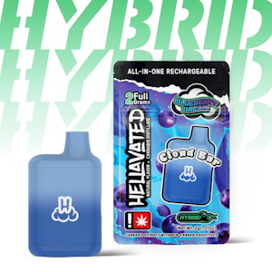 Hellavated - Blueberry Dream, Flavored Distillate Disposable, 2g