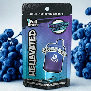 HELLAVATED - Hellavated Blueberry Dream 2g AIO Cloud Bar - Hybrid