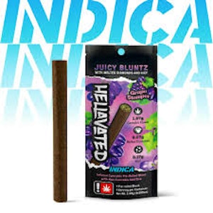 Hellavated - Hellavated Juicy Bluntz Grape Stomper 2.5G Flavored Infused Blunt