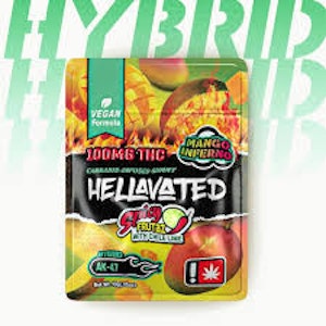 Hellavated - Hellavated Spicy Lava Lime 100mg Gummy