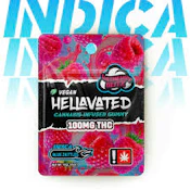 Hellavated Razberry Blitz 100mg Gummy