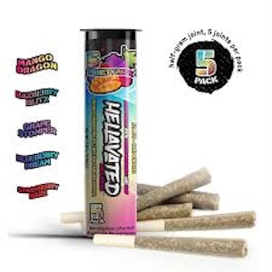 Hellavated - Hellavated Juicy Stickz Variety Flavored Infused Pre-Roll 5 Pack