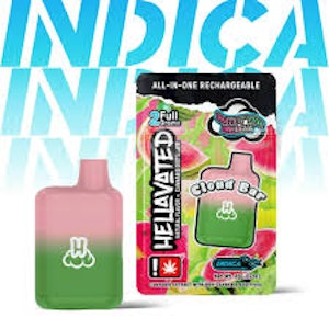 Hellavated - Hellavated Cloud Bar Water'yer Melon 2g Disposable