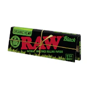 RAW | Organic | Rolling Papers | Black | 1¼