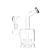 6" Showerhead Puck Water Bubbler | Smoke