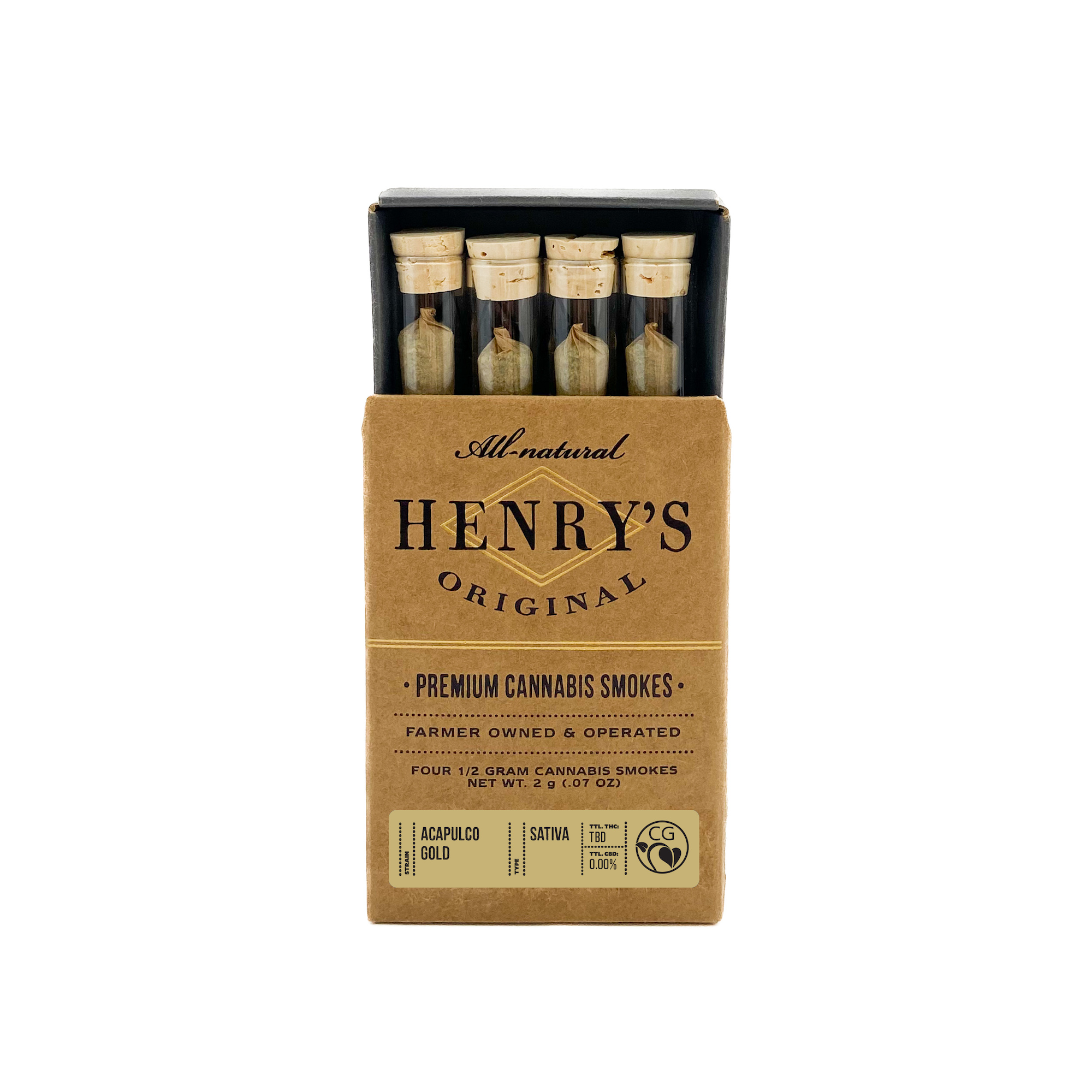 Henry's Original | Acapulco Gold | Pre-Rolls | 4pk