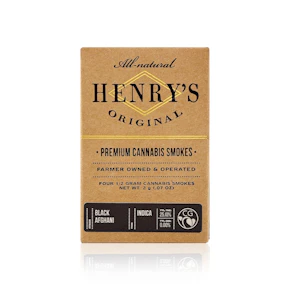 HENRY'S ORIGINAL - Preroll - Black Afghani - 4-Pack - 2G