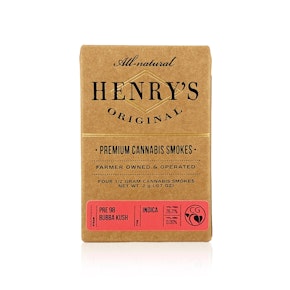 HENRY'S ORIGINAL - Preroll - Pre 98 Bubba Kush - 4-Pack - 2G