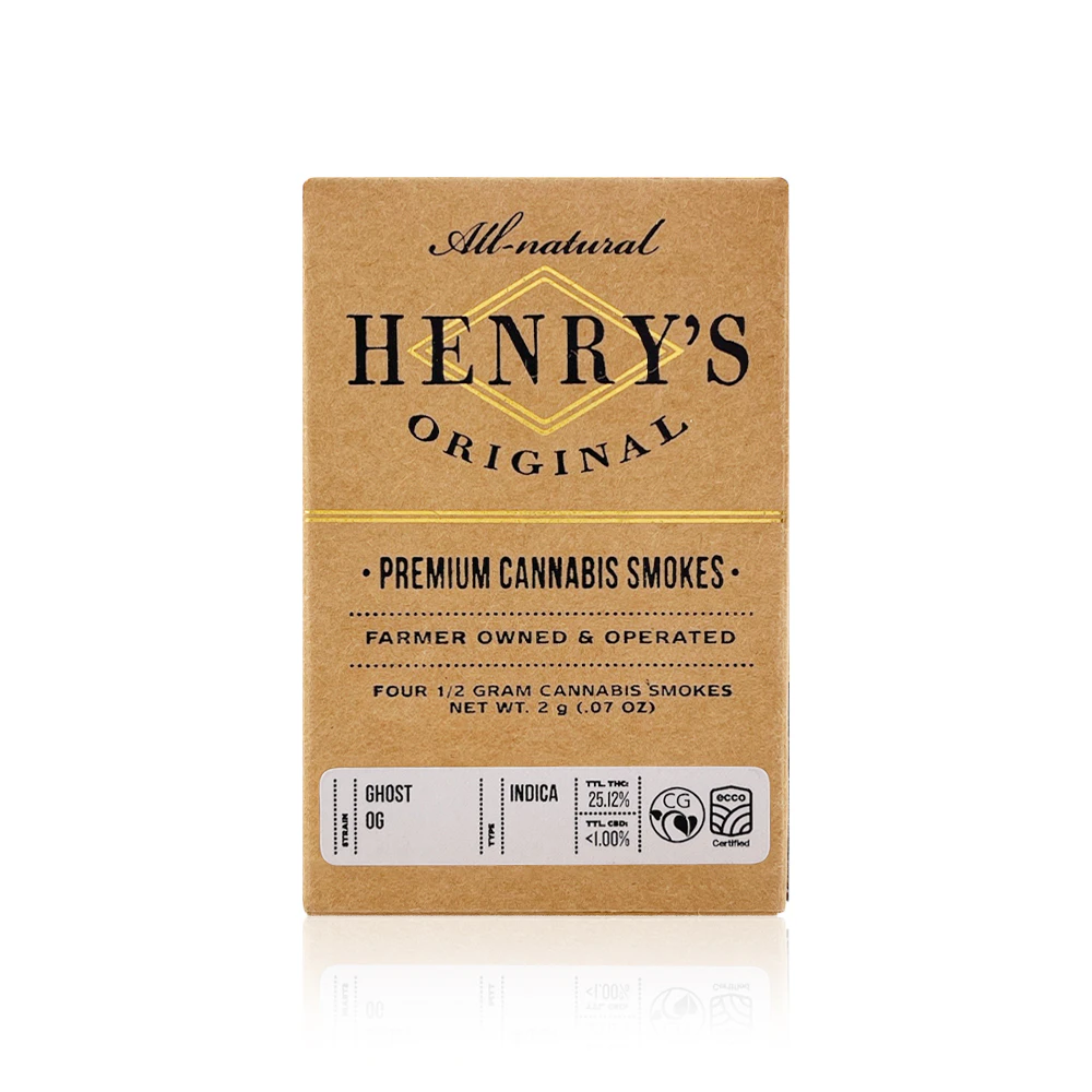 Henry's Original - HENRY'S ORIGINAL - Preroll - Ghost OG - 4 Pack - 2G Main Image