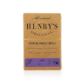 HENRY'S ORIGINAL - Preroll - Grape Ape - 4Pack - 2G