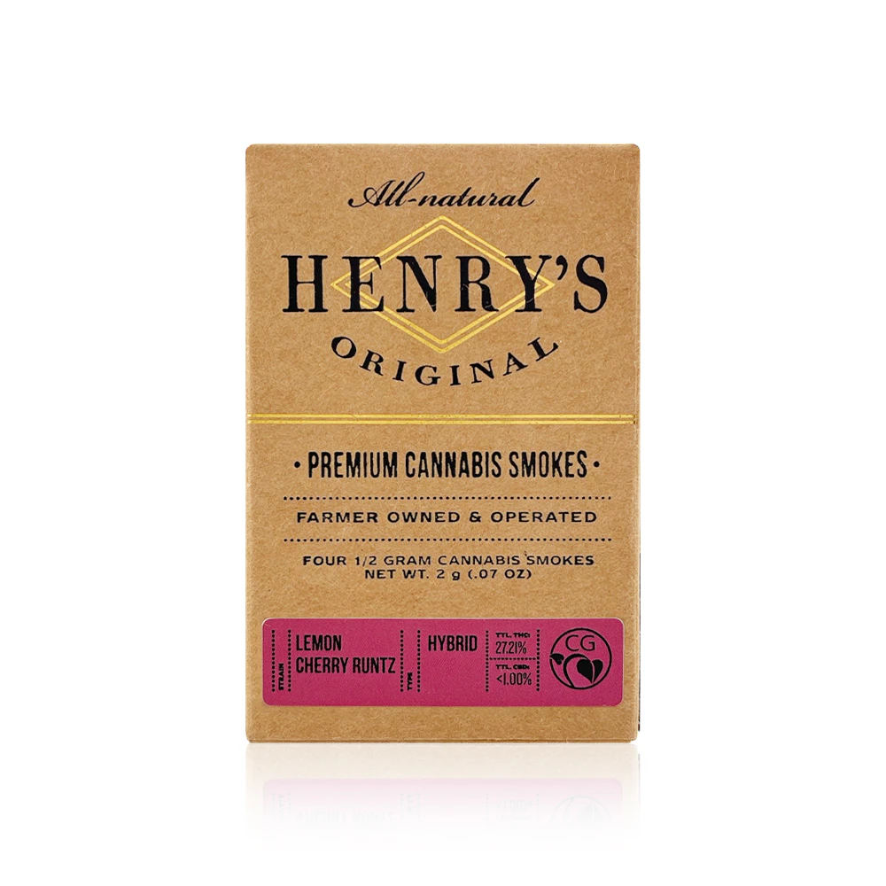 Henry's Original - HENRY'S ORIGINAL - Preroll - Lemon Cherry Runtz - 4-Pack - 2G Main Image