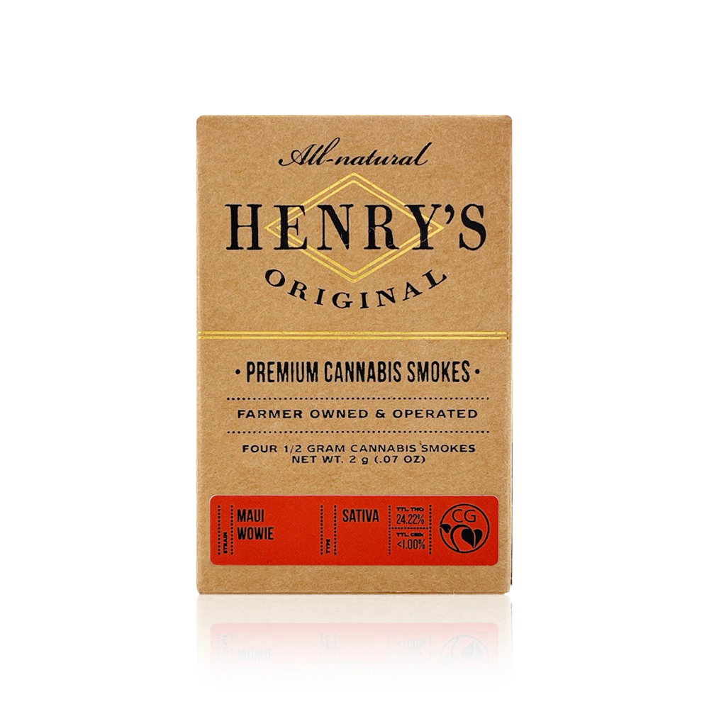 Henry's Original - HENRY'S ORIGINAL - Preroll - Maui Wowie - 4-Pack - 2G Main Image