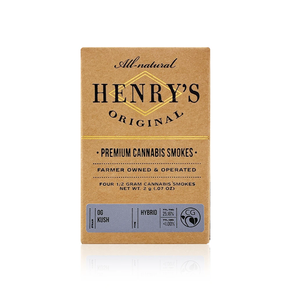 Henry's Original - HENRY'S ORIGINAL - Preroll - OG Kush - 4-Pack - 2G Main Image