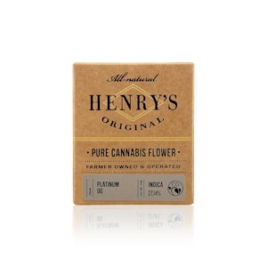 HENRY'S - HENRY'S ORIGINAL - Flower - Platinum OG - 3.5G