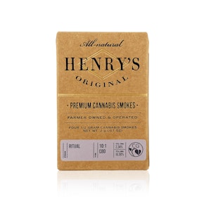 HENRY'S ORIGINAL - Preroll - Ritual - 10:1 - CBD:THC - 4-Pack - 2G