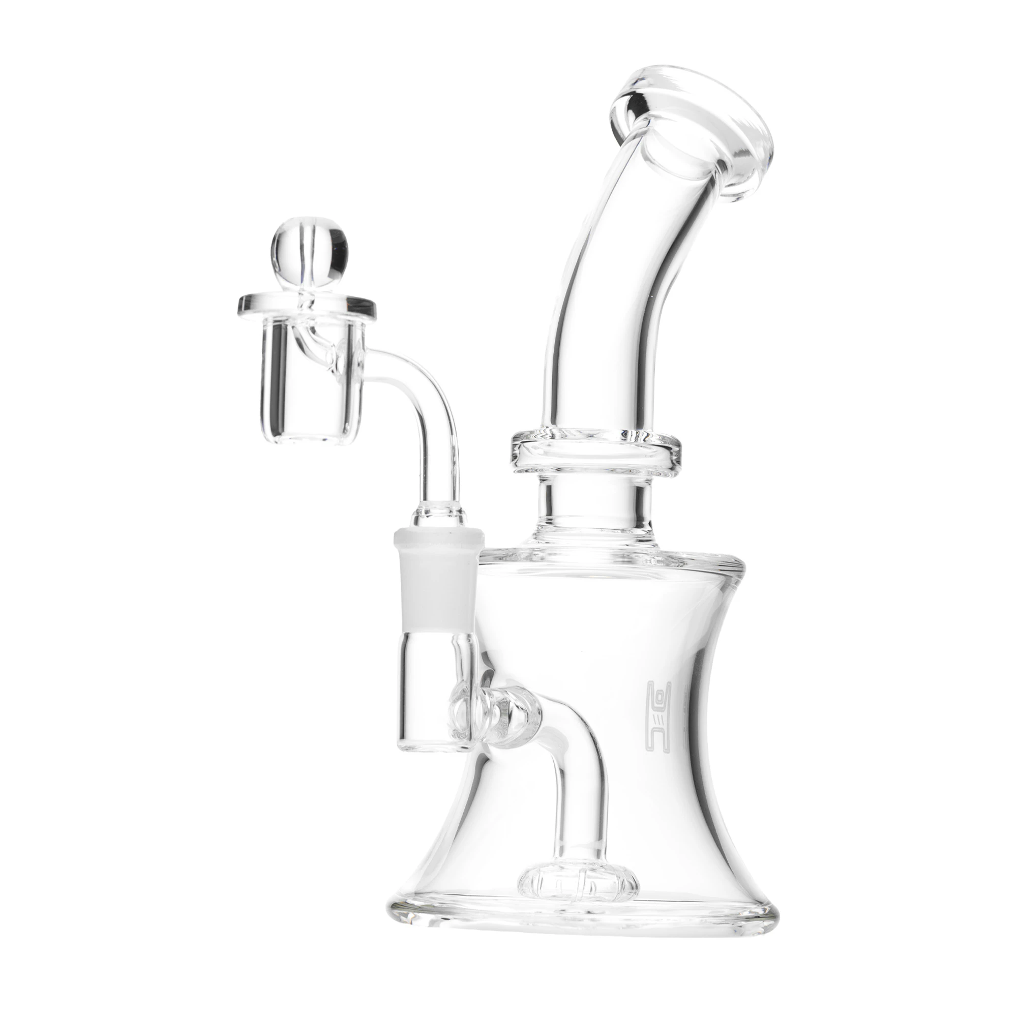 HUMAN GRADE - 8" Oil Can Dab Rig w/ Banger and Carb Cap Main Image