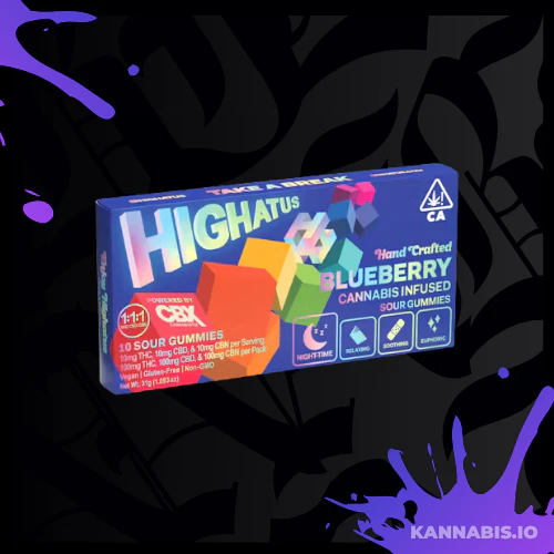 Highatus - Highatus — Sour Gummies Blueberry (10pk · 100mg) Main Image