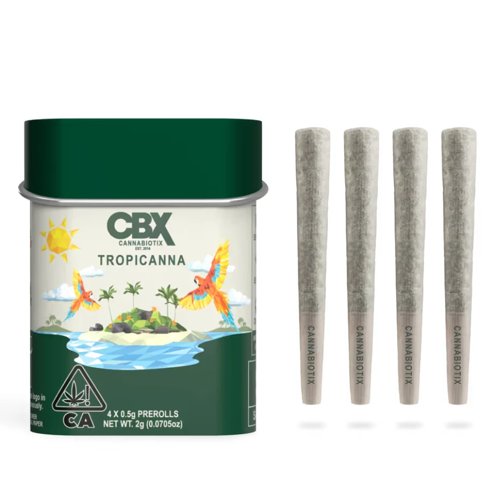 CBX: Cannabiotix - Cannabiotix Tropicanna (S) Preroll 4pk 2g Main Image