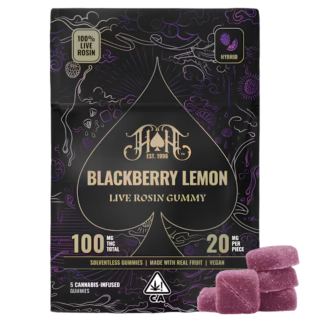Heavy Hitters - Heavy Hitters - 100mg Live Rosin Gummies - Blackberry Lemon Main Image