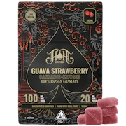 Heavy Hitters - 100mg Live Rosin Gummies - Guava Strawberry