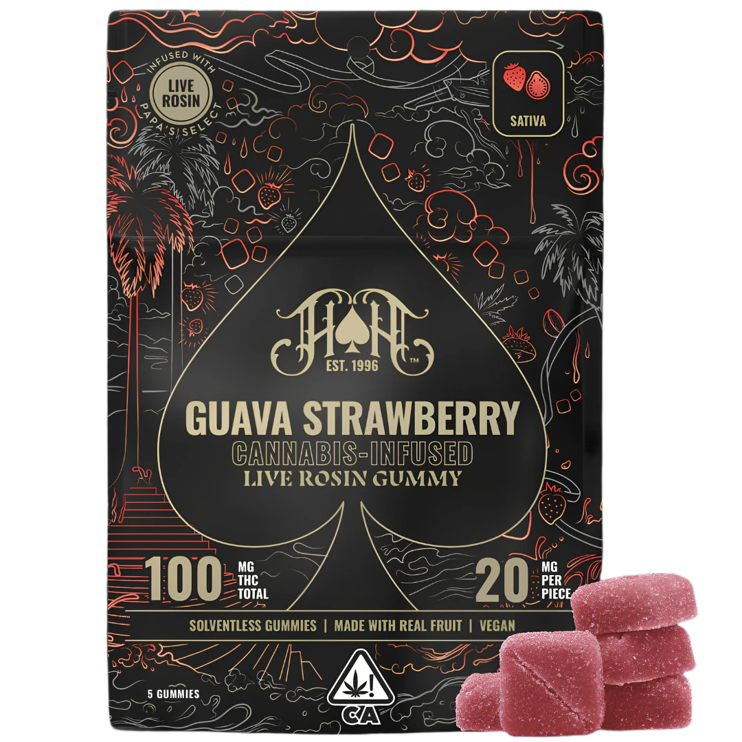 Heavy Hitters - Heavy Hitters - 100mg Live Rosin Gummies - Guava Strawberry Main Image