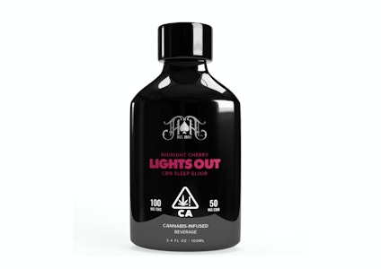 HEAVY HITTERS - Heavy Hitters - Midnight Cherry Lights Out - 100mg THC/50mg CBN - Sleep Elixir