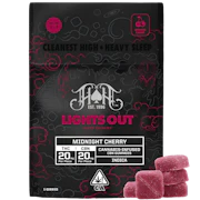 Heavy Hitters - 1:1 THC:CBN Gummies - Lights Out Midnight Cherry
