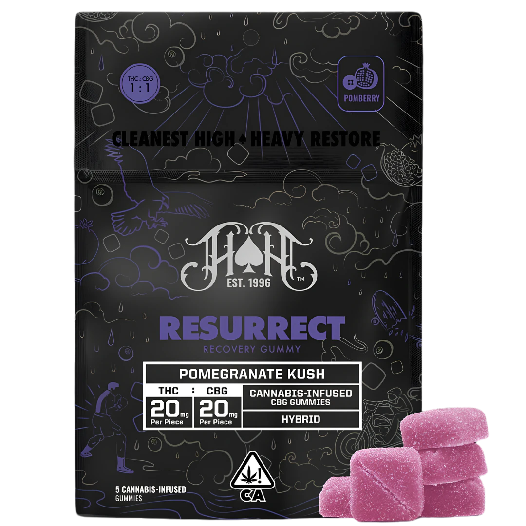 Heavy Hitters - Heavy Hitters - 1:1 THC:CBG Gummies - Pomegranate Kush Main Image
