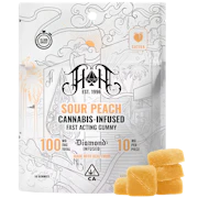 Heavy Hitters - 100mg Fast Acting Gummies - Sour Peach