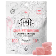 Heavy Hitters - 100mg Fast Acting Gummies - Sour Watermelon