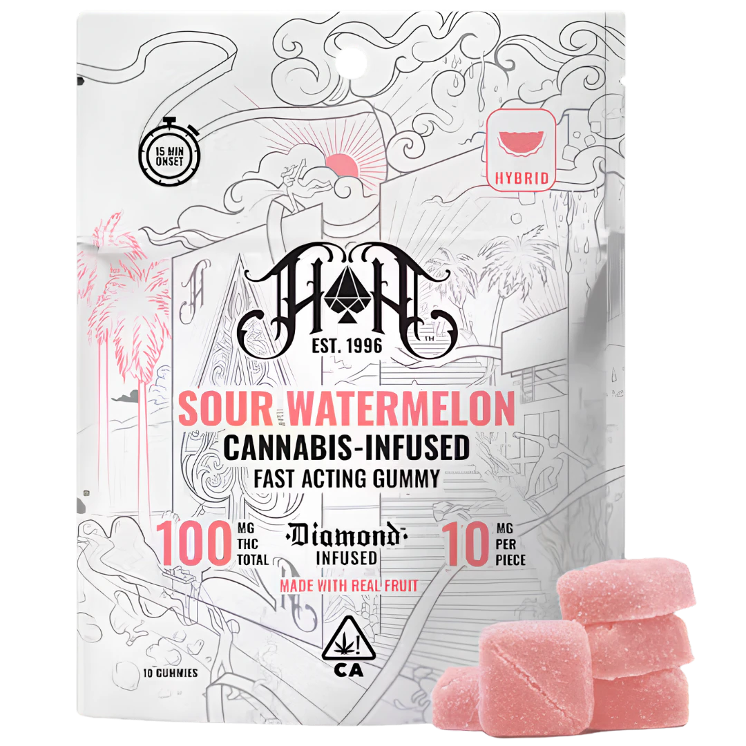 Heavy Hitters - Heavy Hitters - 100mg Fast Acting Gummies - Sour Watermelon Main Image