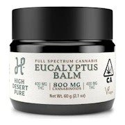 High Desert Pure | Eucalyptus Balm | 1:1 THC:CBD | 450mg