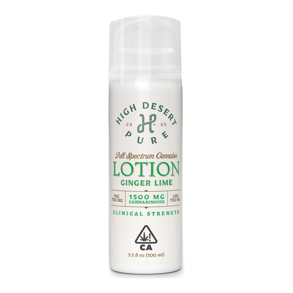 High Desert Pure - High Desert Pure | Ginger Lime Lotion | 1:1 THC:CBD | 800mg Main Image