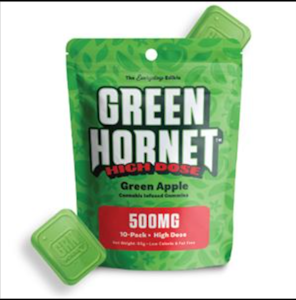 GREEN HORNET - Green Hornet - Green Apple Gummies - 500MG High Dose