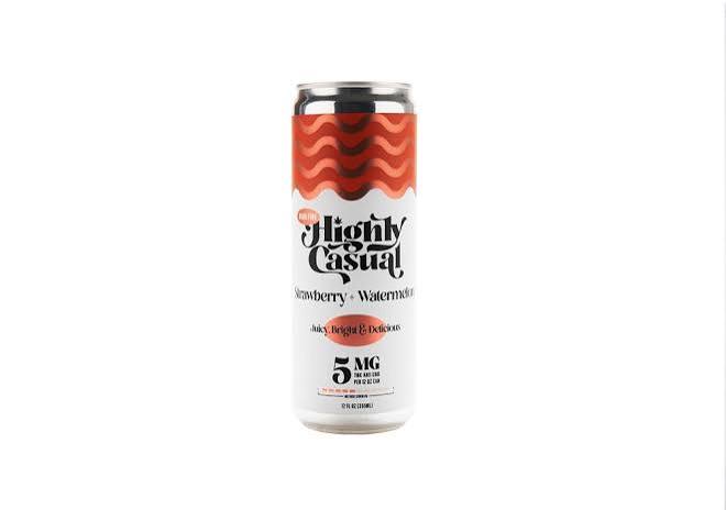 Highly Casual - High Five 5g Seltzer Strawberry + Watermelon