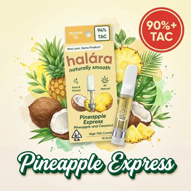 Halara - 1g Pineapple Express High THC / 510 Cartridge / Halara Main Image