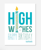 Kush Kard High Wishes Birthday Card Bundle
