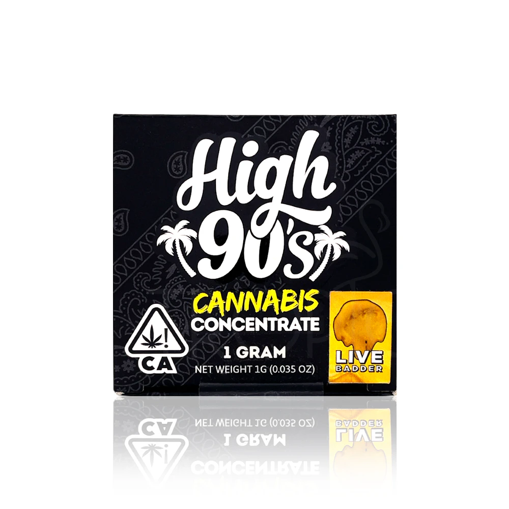 HIGH 90s - HIGH 90'S - Concentrate - Nineties OG - Live Badder - 1G Main Image