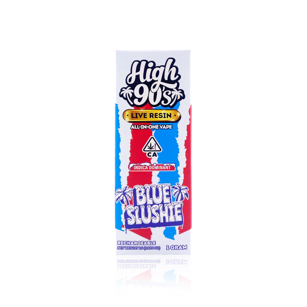 blue slushie vape juice HIGH 90'S - All in one - - Live Resin vape juice delivery Same CLEARANCE Flavor:White Lighting On Ice