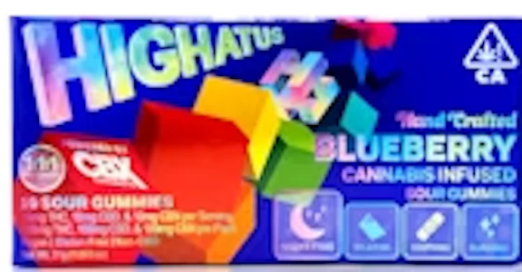 HIGHATUS - [Highatus] Vegan Gummies CBN - 1:1:1 - 100mg - Blueberry (I)