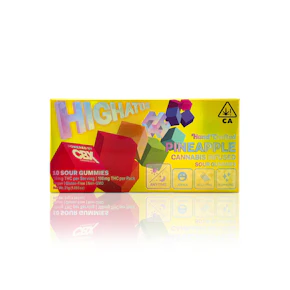 HIGHATUS - Edible - Pineapple - 10-Pack - Sour Gummies - 100MG