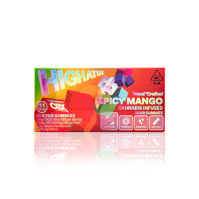 HIGHATUS - Edible - Spicy Mango - Sour Gummies - 10 Pack - 100MG