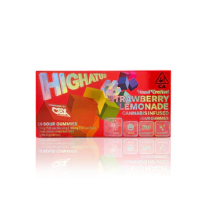 Highatus - HIGHATUS - Edible - Strawberry Lemonade - 10-Pack - Sour Gummies - 100MG