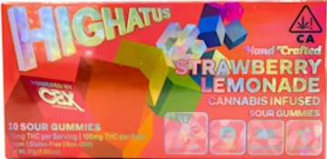 [Highatus] Vegan Gummies - 100mg - Strawberry Lemonade (S)