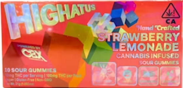 HIGHATUS - [Highatus] Vegan Gummies - 100mg - Strawberry Lemonade (S)